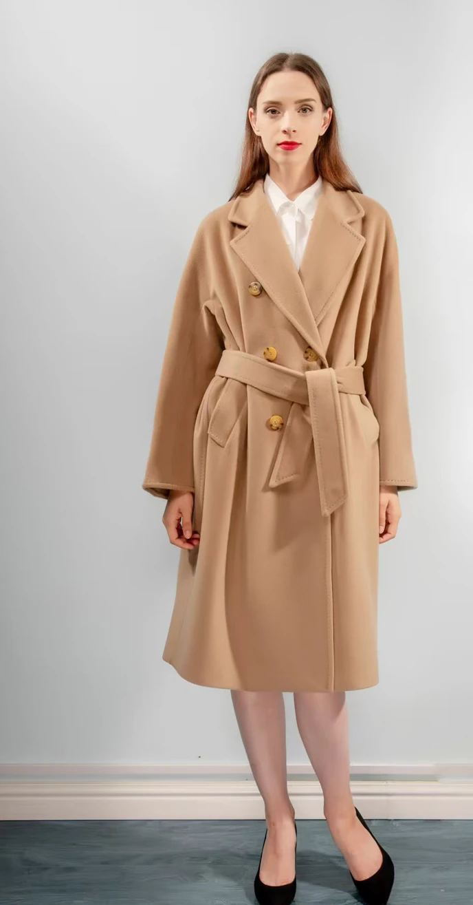 Camel Belted Coat from the Nanong apparel catalogue