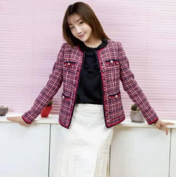 Checked Short Jacket