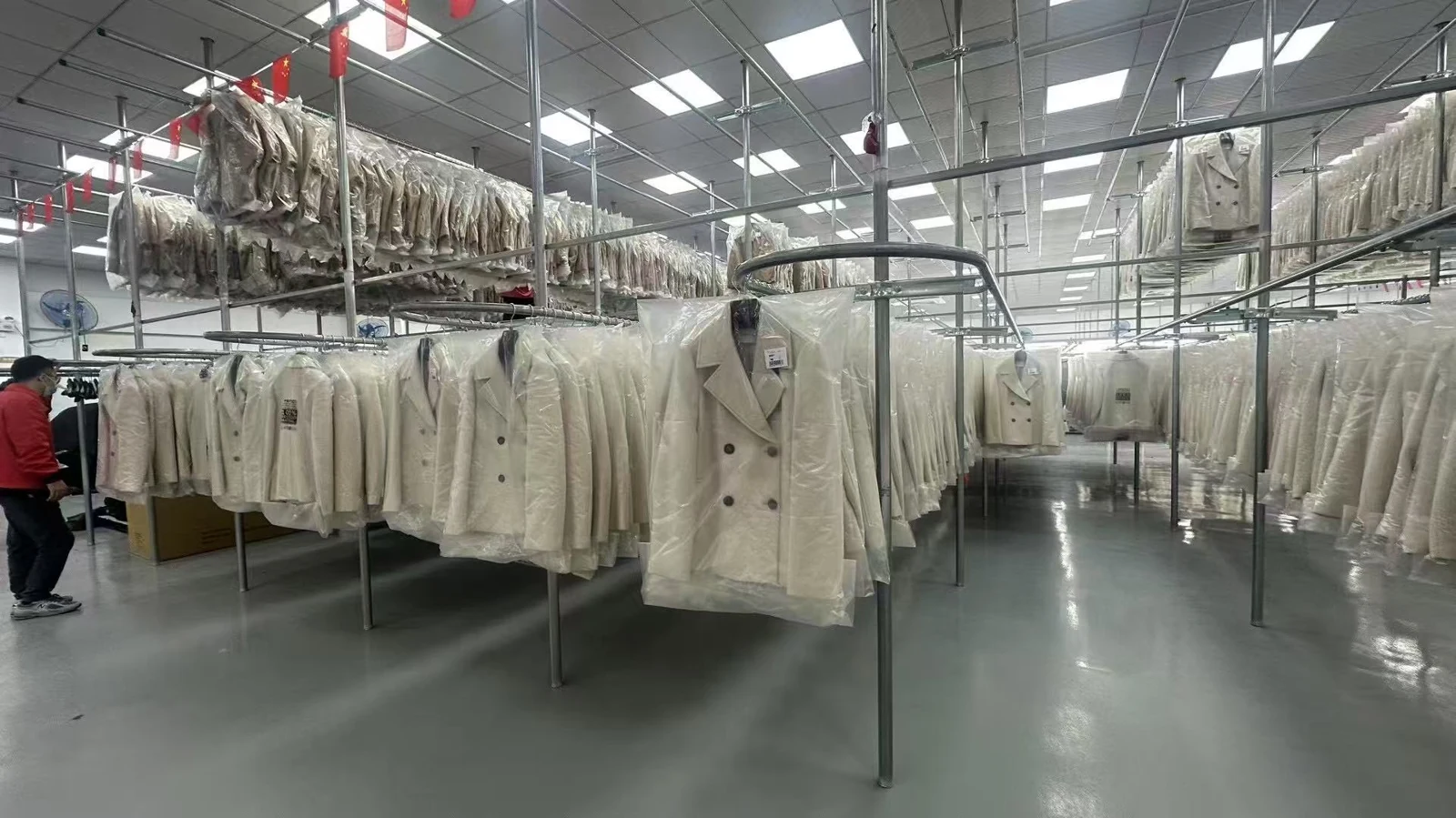 Garments ready for packing